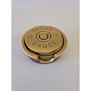 12 Gauge Shotgun Shell Coaster Set of 4 Coasters Hunting Cabin Lodge Decor